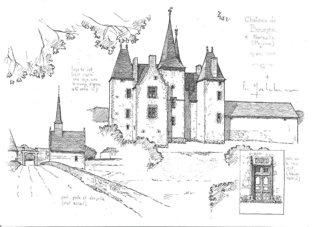 Chateau de Bourgon Montourtier Extérieur photo